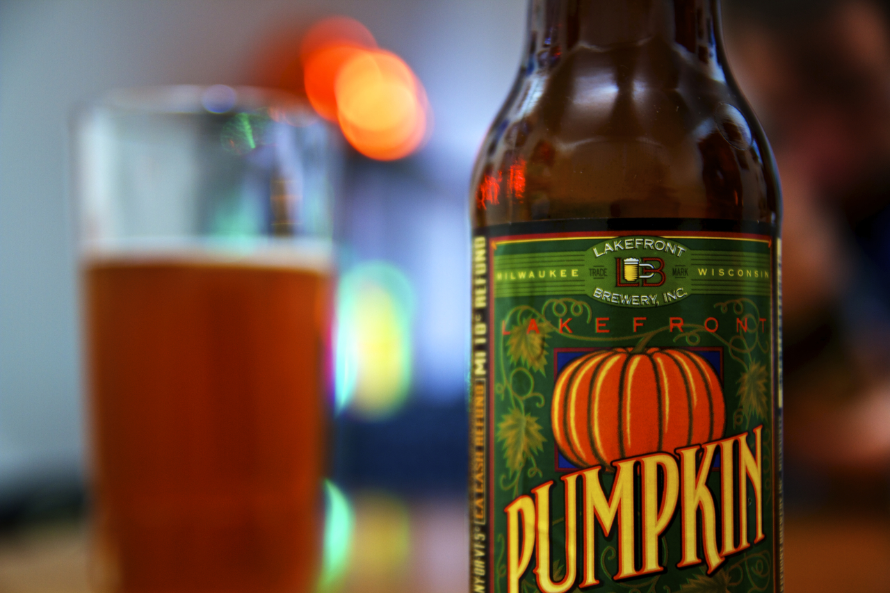 Pumpkin ale from Lakefront Brewery is a Fall staple in the craft beer community