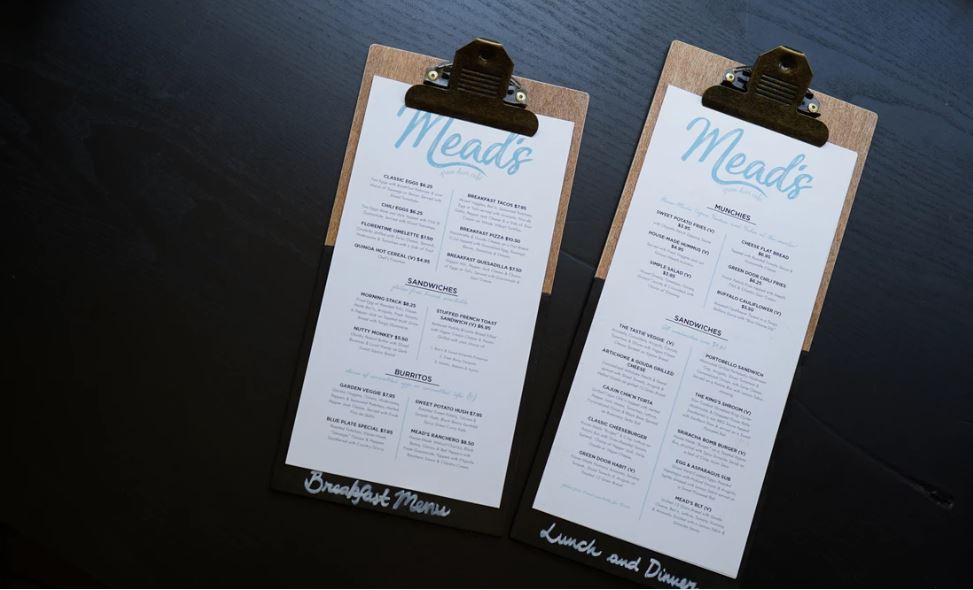 When creating a restaurant menu, you want to stand out against the competition