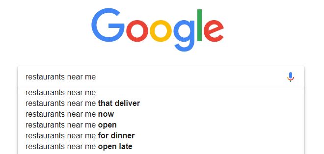 If your restaurant wants to show up in google searches, focus on your local SEO to stand out