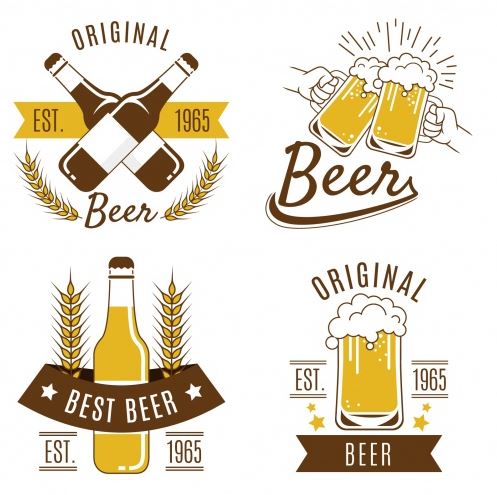 These various beer logos show the different ways beer and brewery branding can take shape