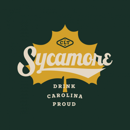 Sycamore Brewing’s branding includes a common image and colors reminiscent of the brewery’s location, North Carolina